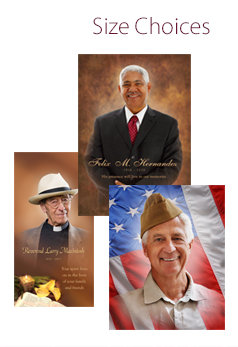 Size Choices for Memorial Photos